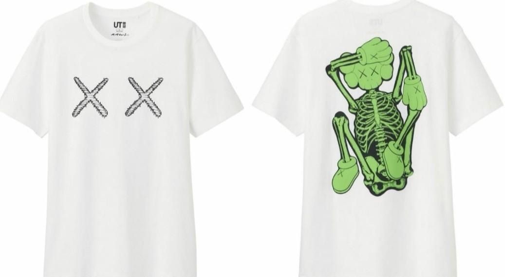 Kaws x Uniqlo UT XX Bones Tee White