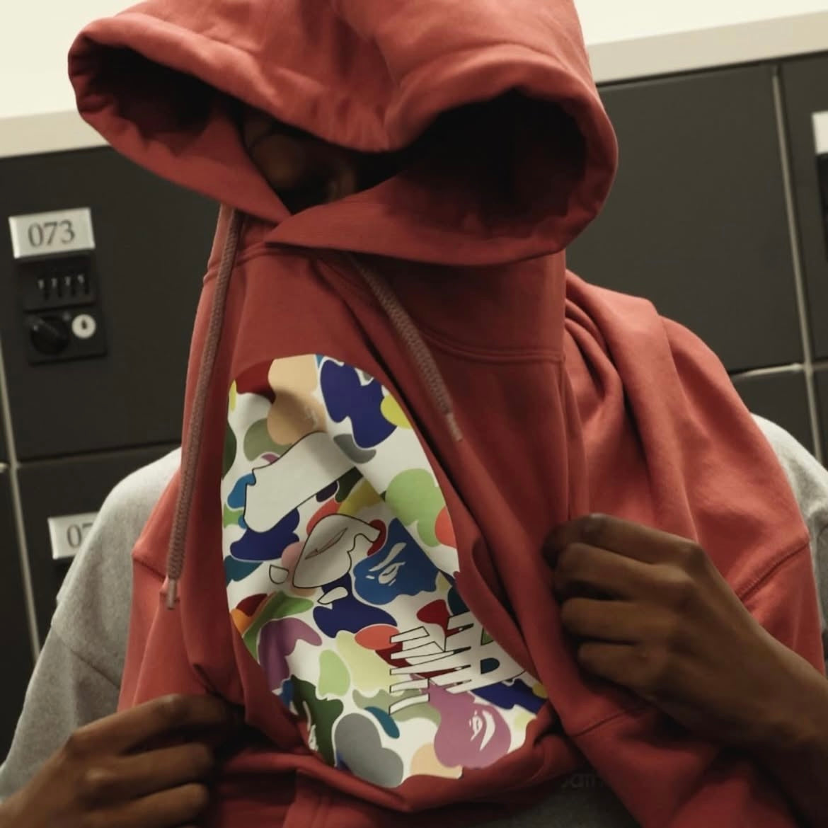 Preorder 預訂 A Bathing Ape Bape x New Balance Logo Hooded Sweatshirt Grey Red Khaki 灰色 紅色 卡其