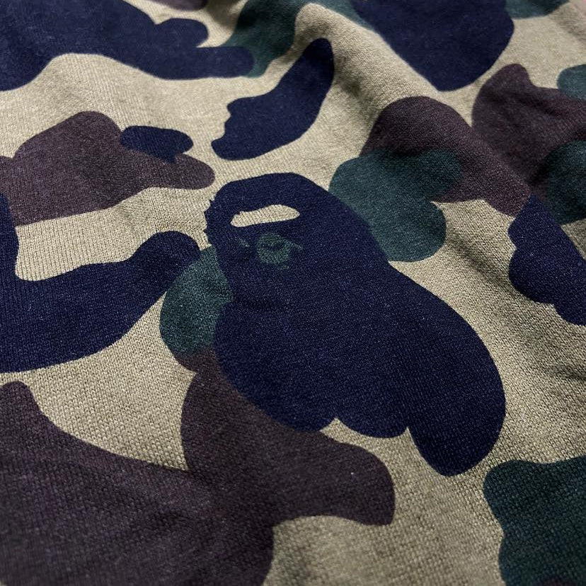 A Bathing Ape (BAPE) 1st Camo Tape LS Tee Green Camo (Display Item)