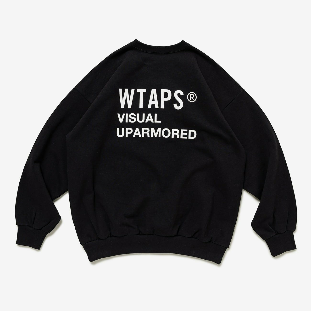 Wtaps Fortless Sweater / Cotton Black 232ATDT-CPM01S Crewneck