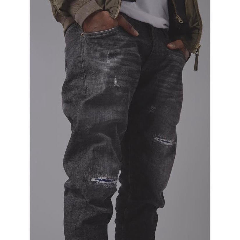 LAKH Supply Pinroll Jogger Denim 2.0 Black 黑色