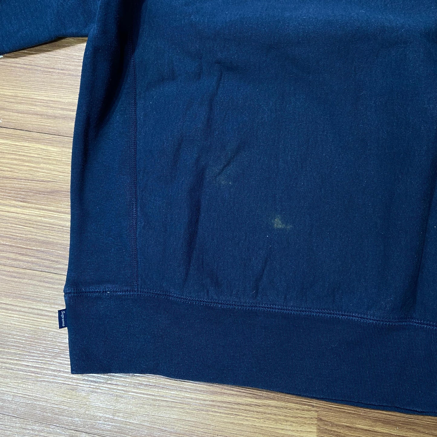 Supreme Box Logo Sweatshirt (Made in Canada) Navy (Used)