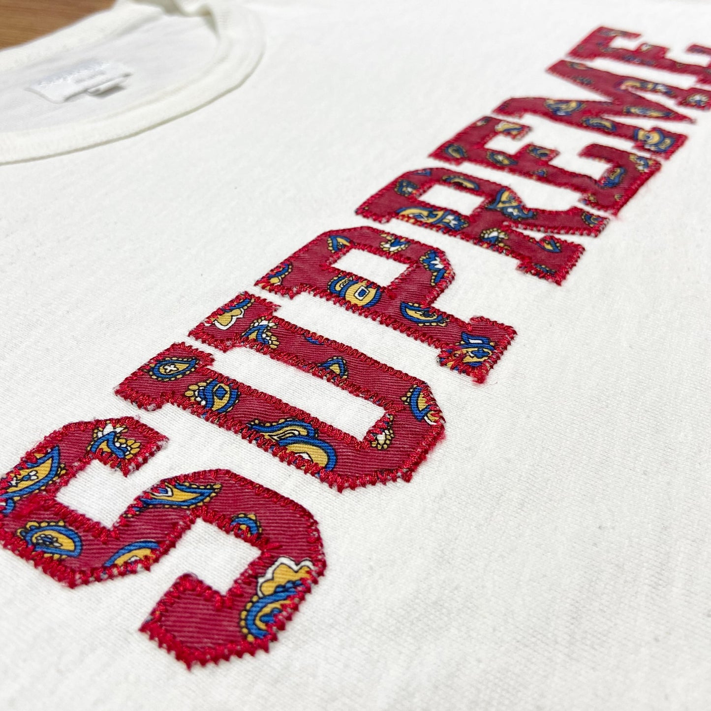 Supreme Paisley Athletic Tee LS White (Used)