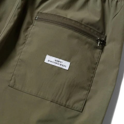 WTAPS SEAGULL 02 NYLON TROUSERS / POLY. WEATHER. FORTLESS (Made in Japan) Olive Drab (Display Item)