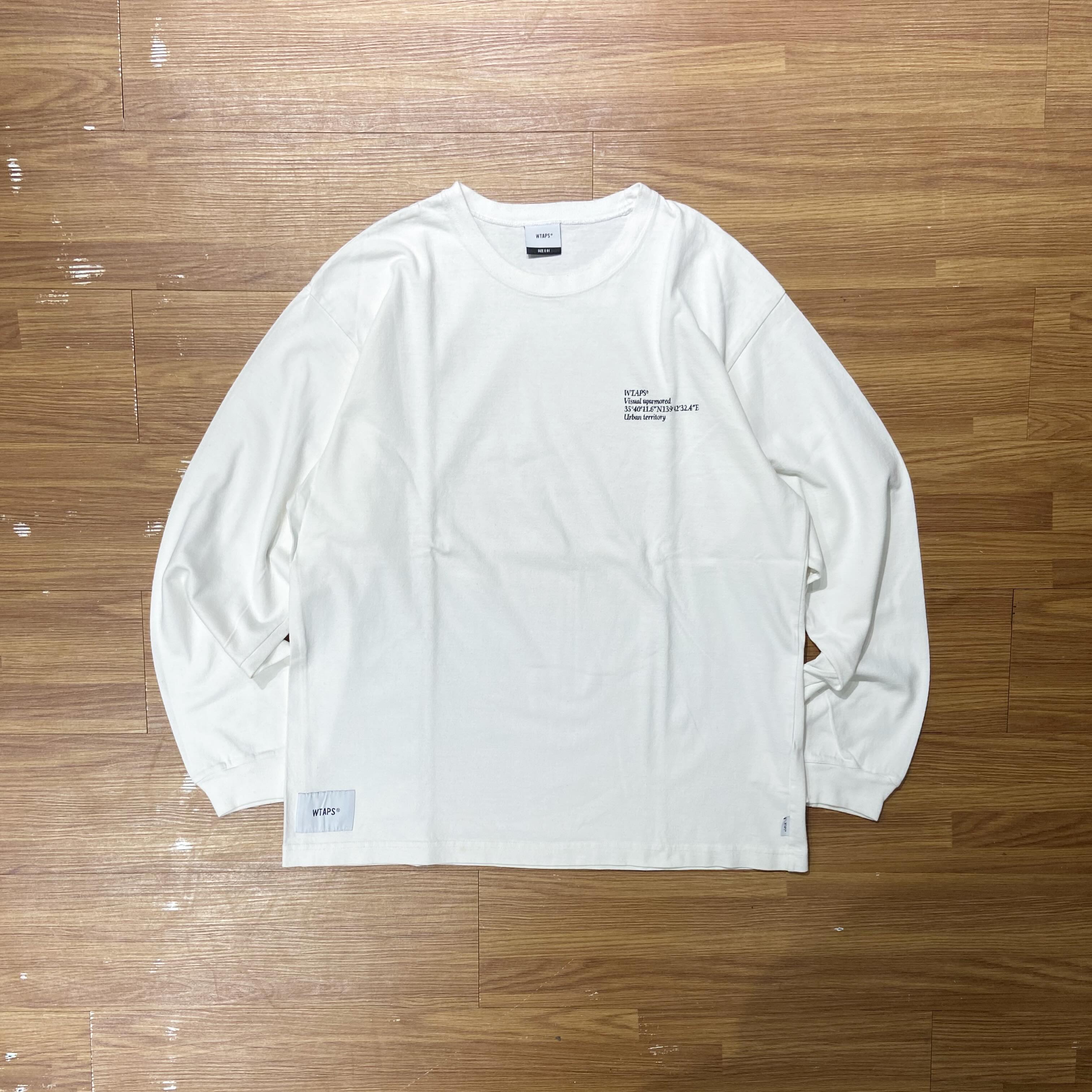 シャツ WTAPS SPEC. DESIGN LS 01 / TEE. COTTON WTAPS SPEC DESIGN 01 LS / COTTON. TEE (Made in Japan) White (Used