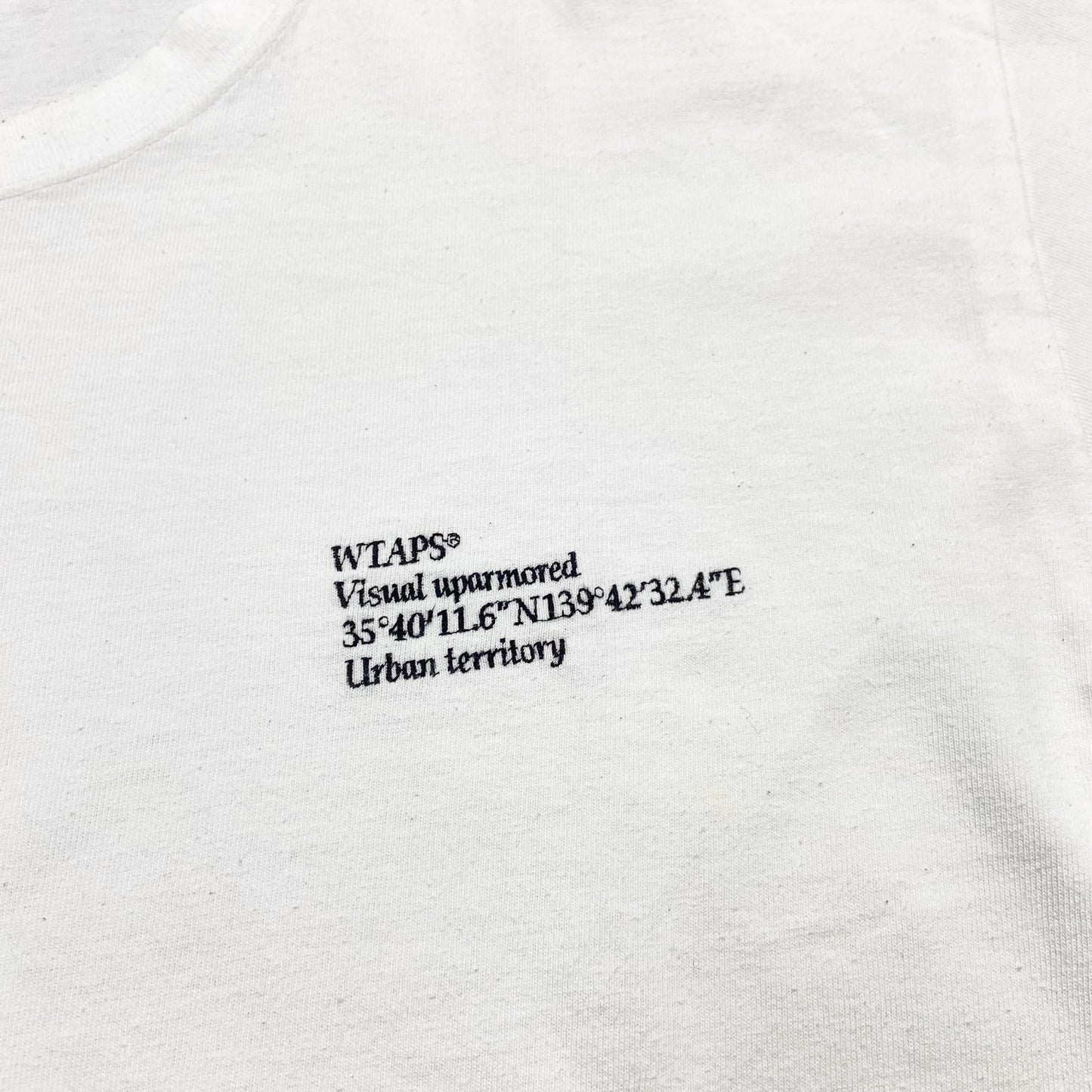 WTAPS SPEC DESIGN 01 LS / COTTON. TEE (Made in Japan) White (Used)