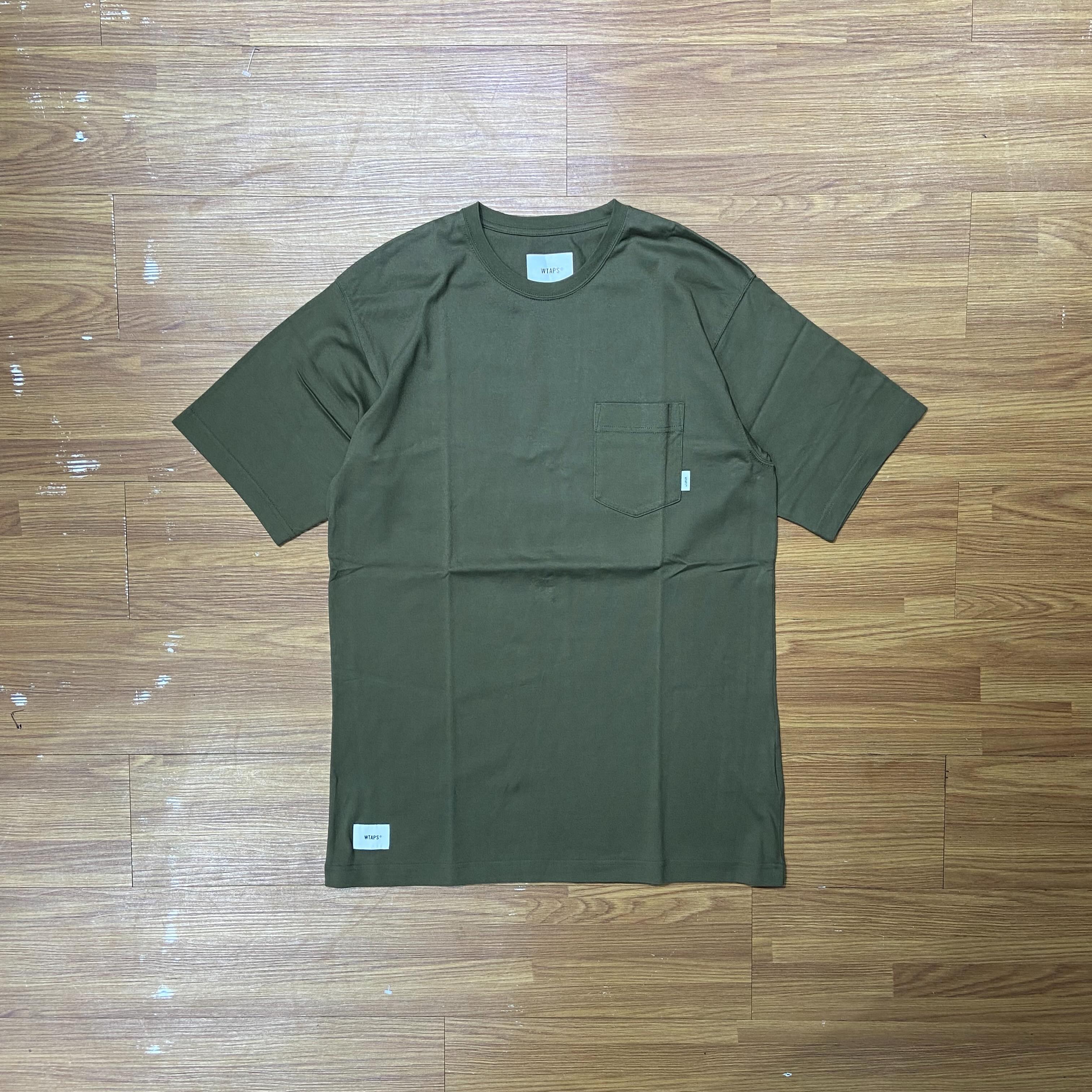 トップス WTAPS TSSC / SS / COTTON OLIVEDRAB S(01) WTAPS BLANK SS / TEE. COTTON (Made in Japan) Olive Drab (Display