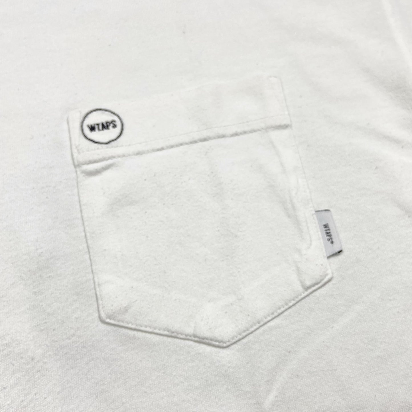 WTAPS BLANK 01 SS POCKET / TEE. COTTON (Made in Japan) White (Used)