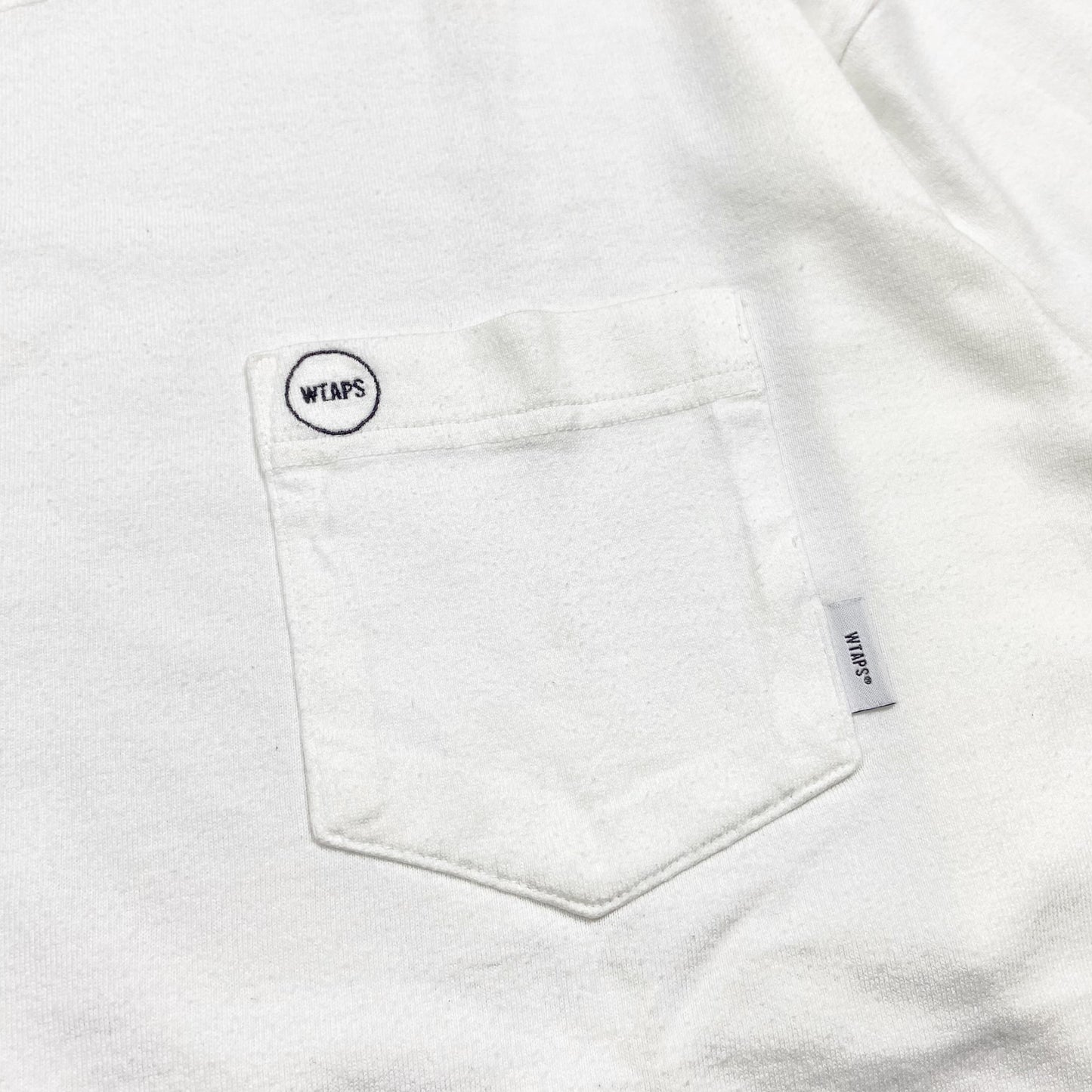 WTAPS BLANK 01 LS / COTTON. TEE (Made in Japan) White (Used)
