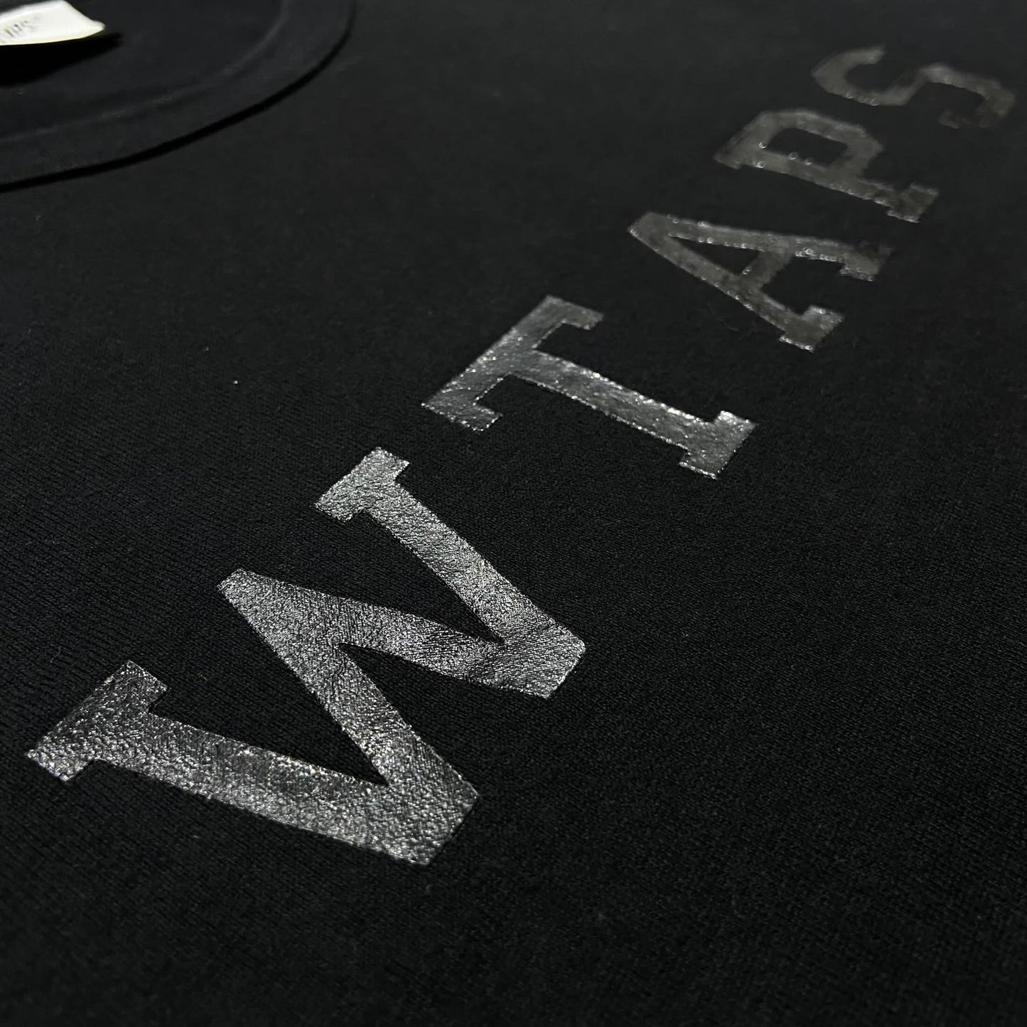 WTAPS DESIGN SS COLLEGE / TEE. COPO (Made in Japan) Black (Used)