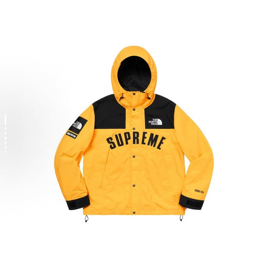 Supreme x The North Face TNF ARC Logo Mountain Parka Jacket Yellow Gore-Tex 防風防水沖鋒衣 黃色
