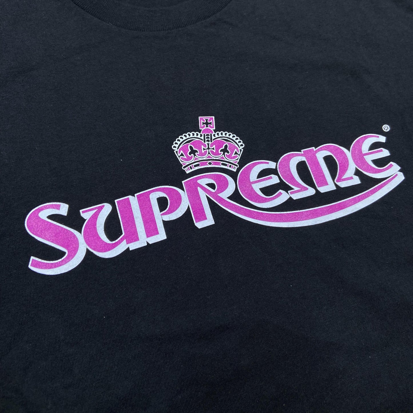 Supreme Crown Tee (Made in USA) Black (Display Item)