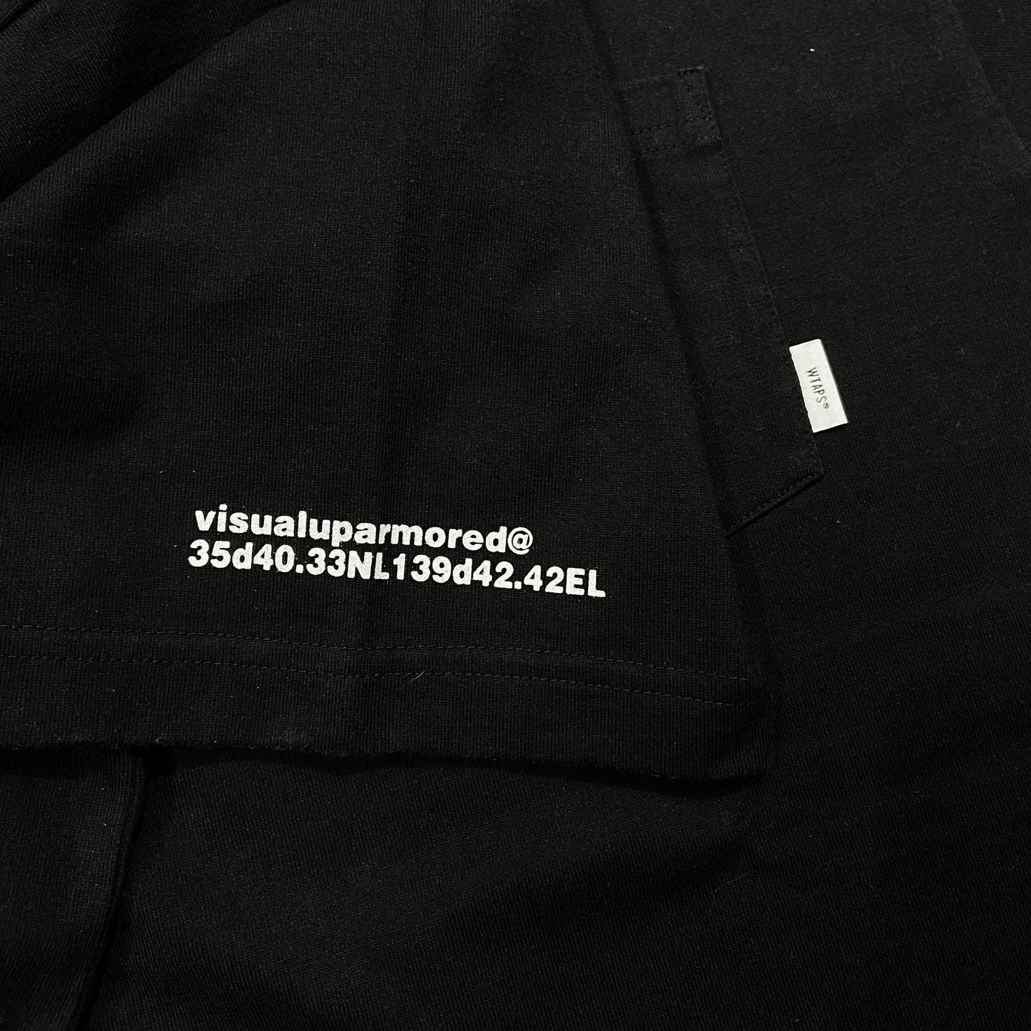WTAPS BLANK POCKET SS GPS 03 / TEE. COPO (Made in Japan) Black (Display Item)
