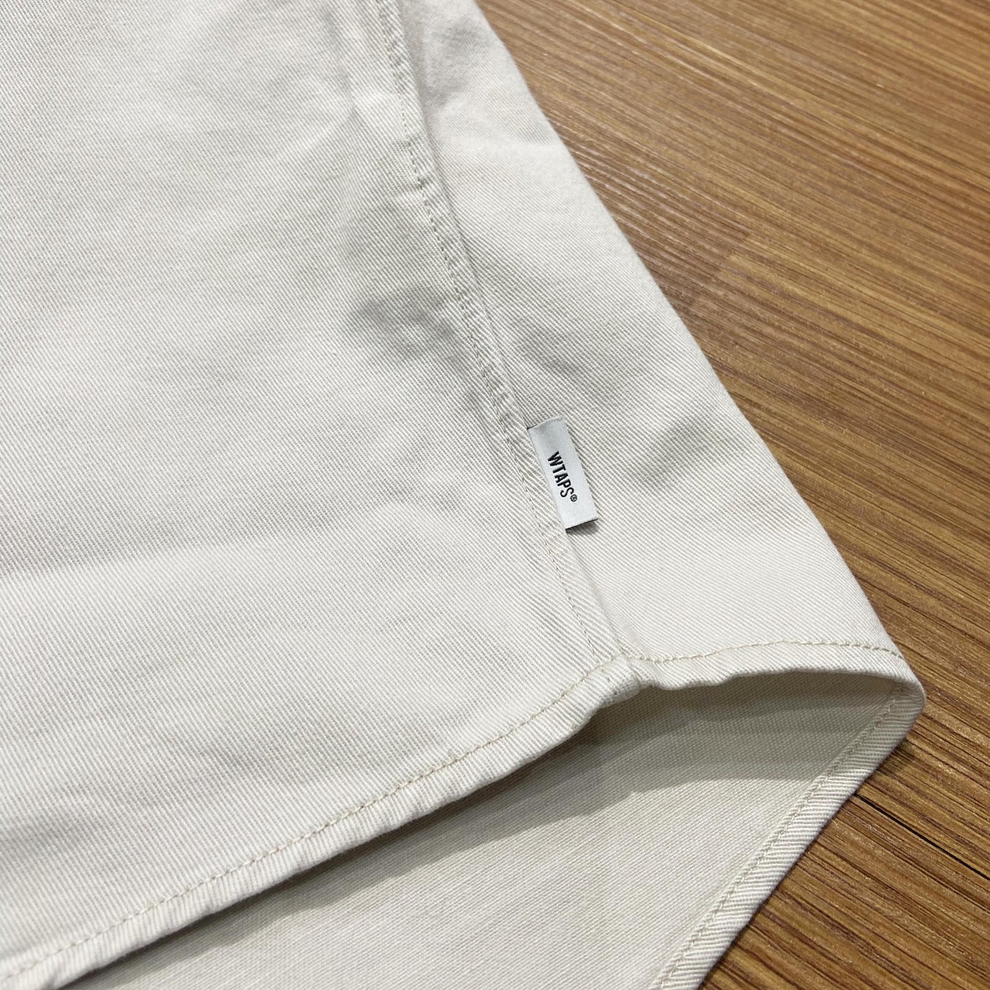 WTAPS BD 01 LS SHIRT / COTTON. TWILL (Made in Japan) Light Grey (Display Item)