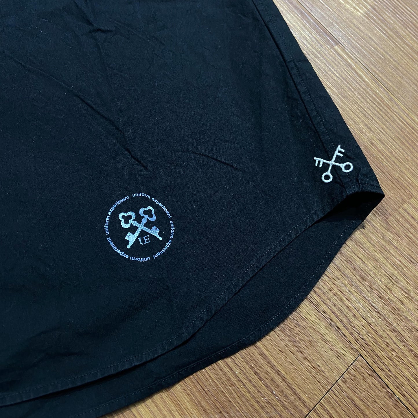 Uniform Experiment (UE) Mesh Sleeve Shirt LS (Made in Japan) Black (Used)