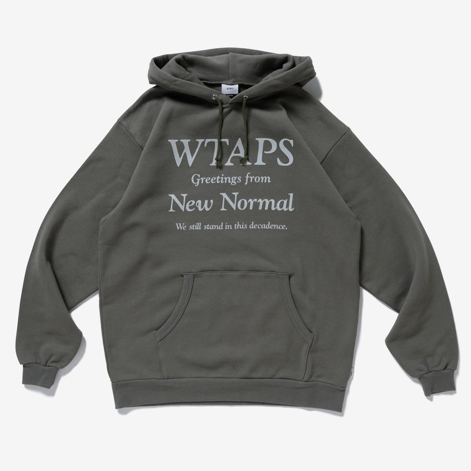 WTAPS NEW NORMAL HOODY / COTTON. SWEAT. (Made in Japan) Olive Drab (Display Item)