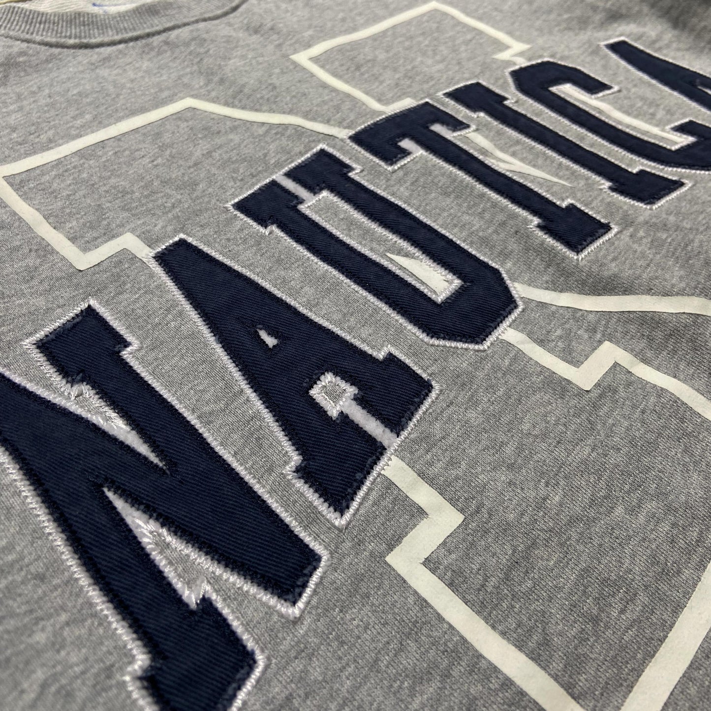 Nautica KR Arch N Logo Sweatshirt Crewneck Grey (Display Item)