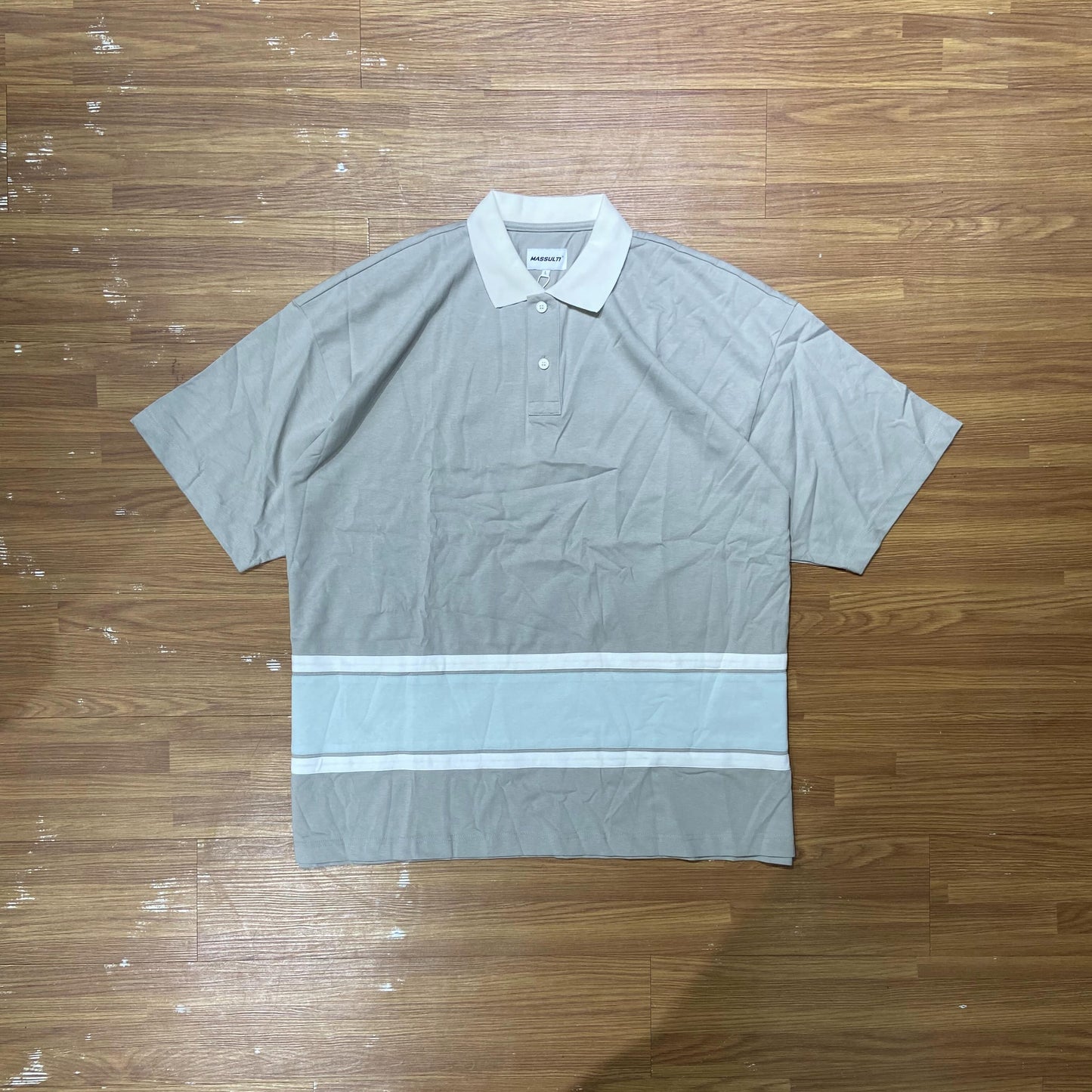 Massulti Patch Polo SS Grey