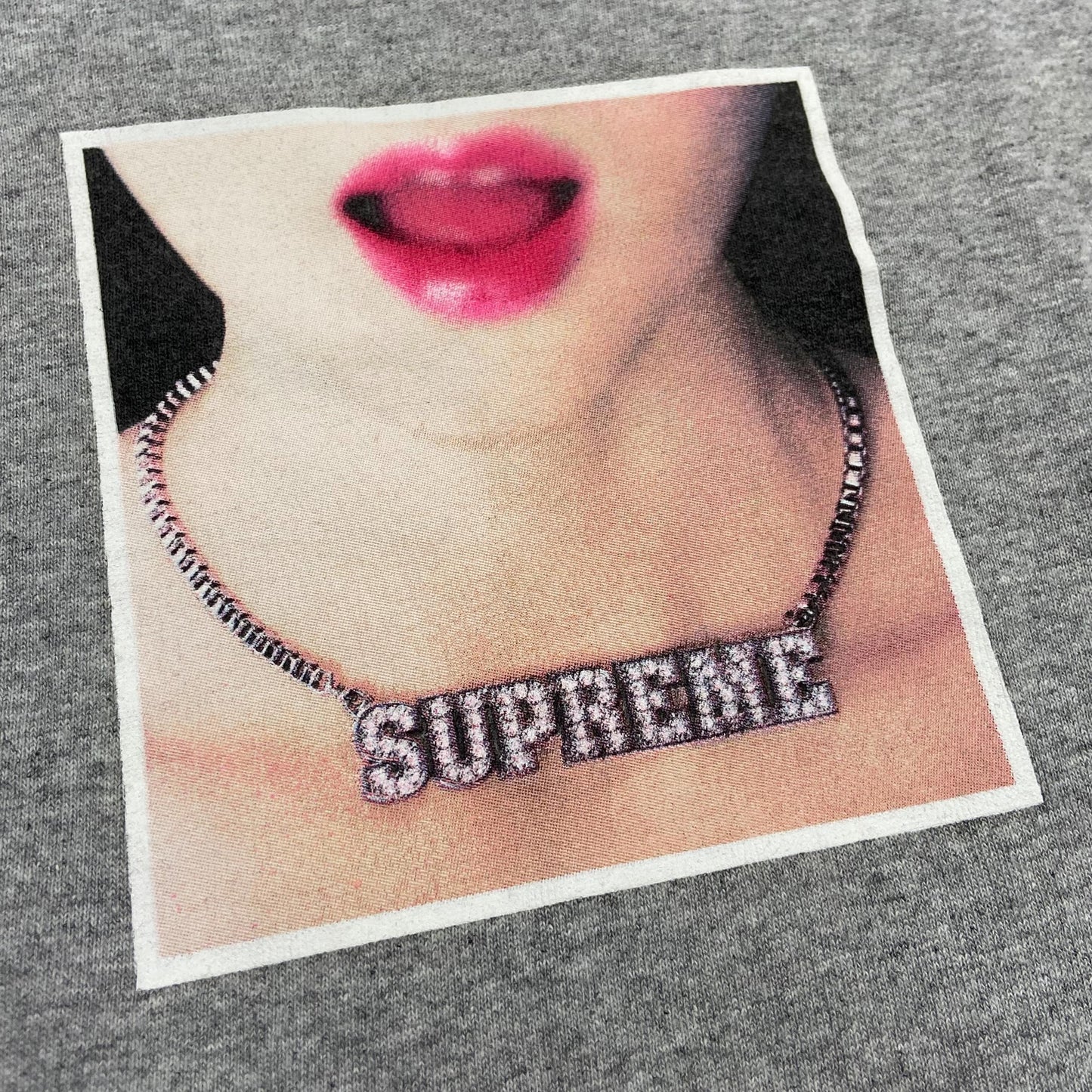 Supreme Necklace Tee (Made in USA) Grey (Used)