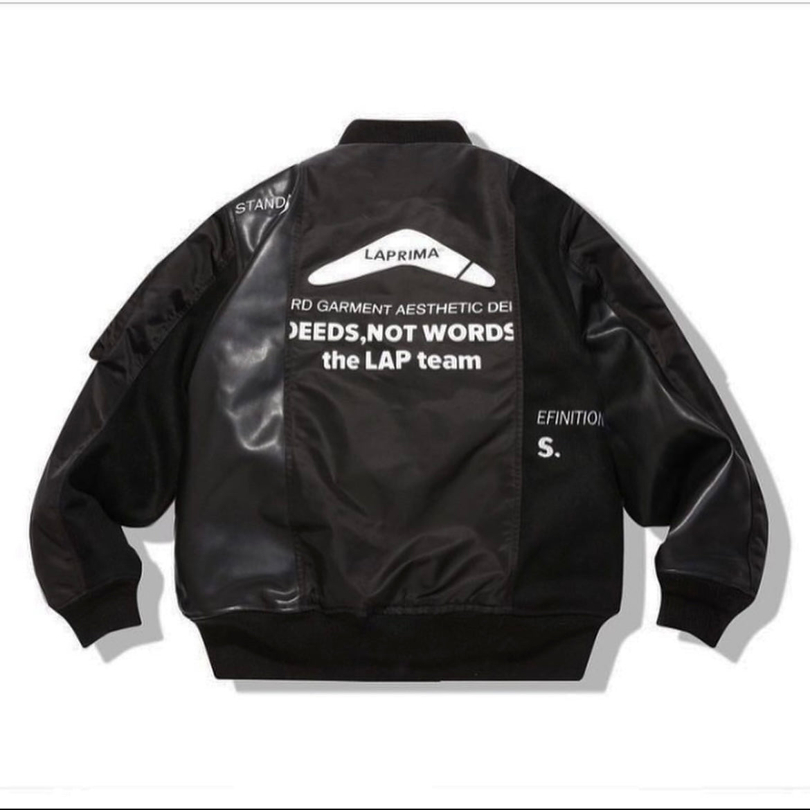 Laprima 拼接 Split Patch MA-1 Jacket 黑色