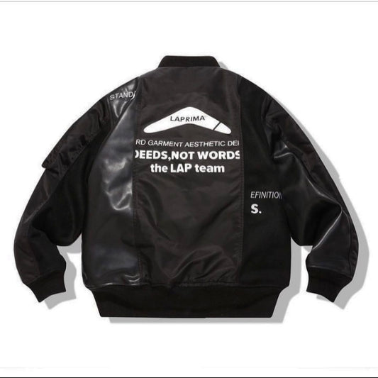 Laprima 拼接 Split Patch MA-1 Jacket 黑色