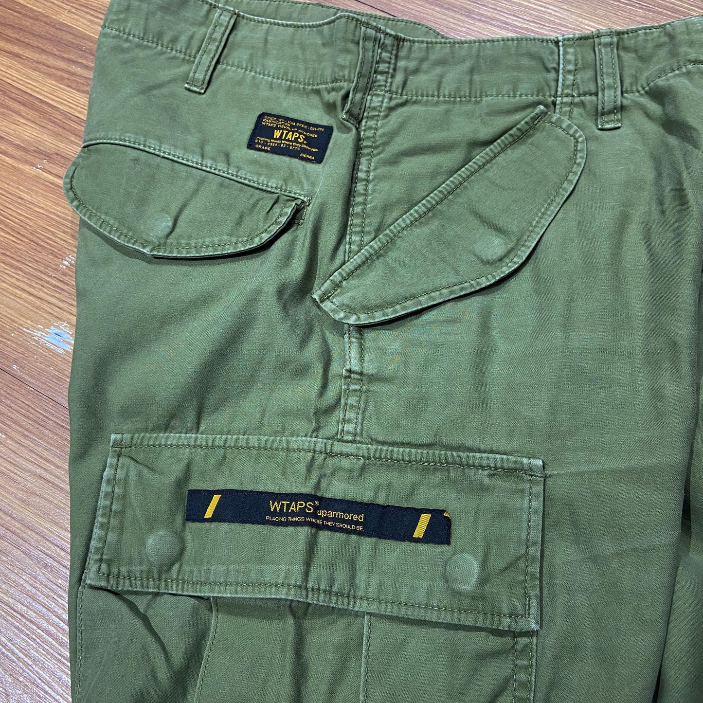 WTAPS JUNGLE CARGO TROUSER / COTTON. SATIN (Made in Japan) Olive Drab (Used)