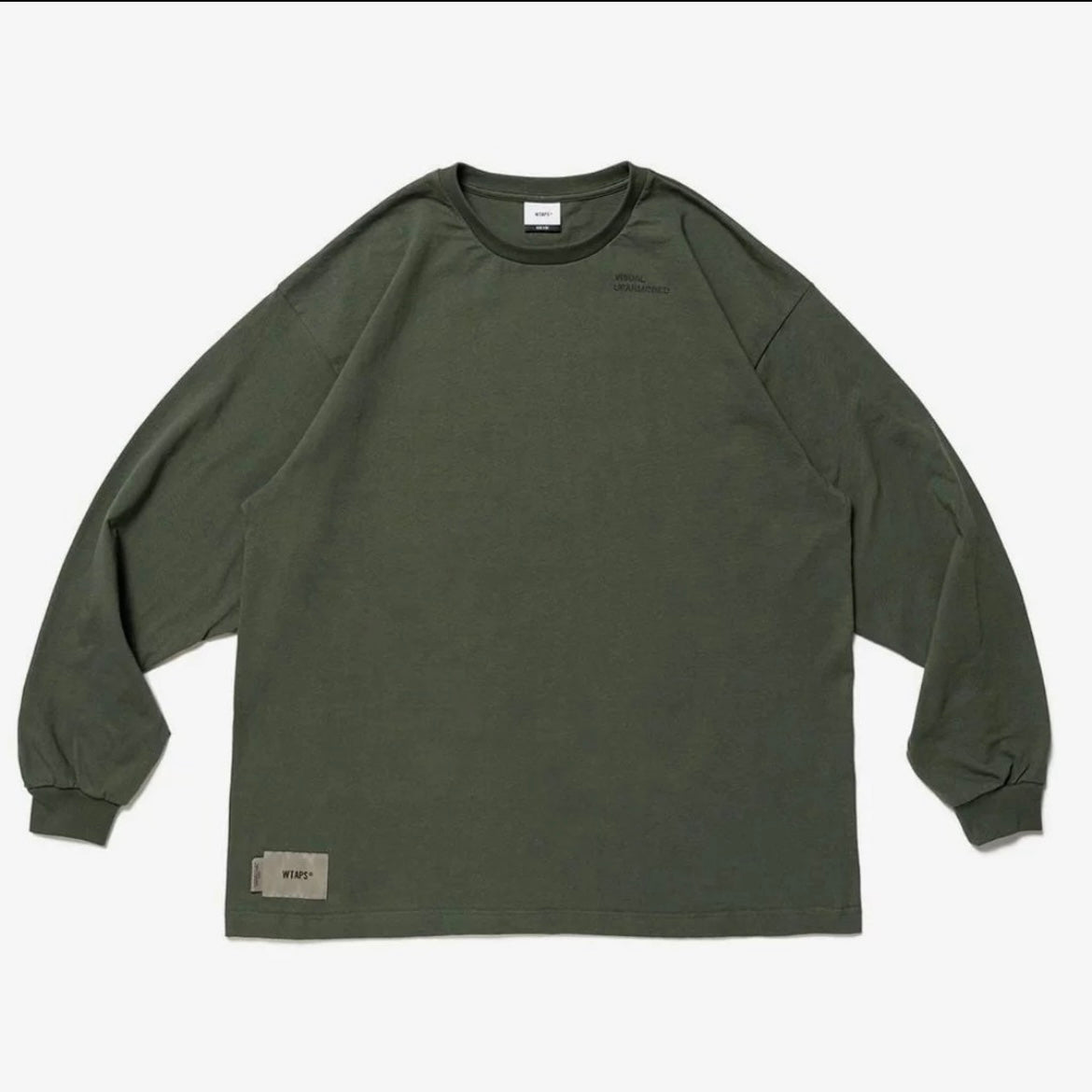 Wtaps Visual Uparmored LS Tee Black Navy Olive 231ATDT-LTM02S
