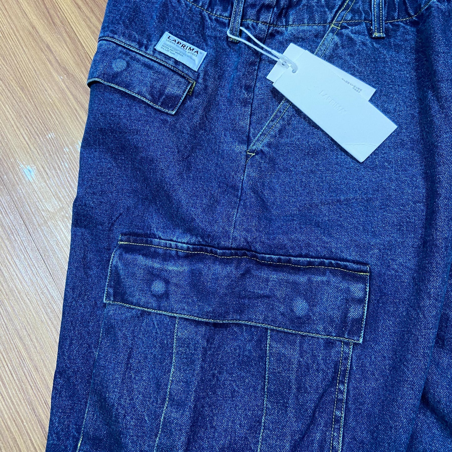 Laprima Cargo Denim Shorts Indigo