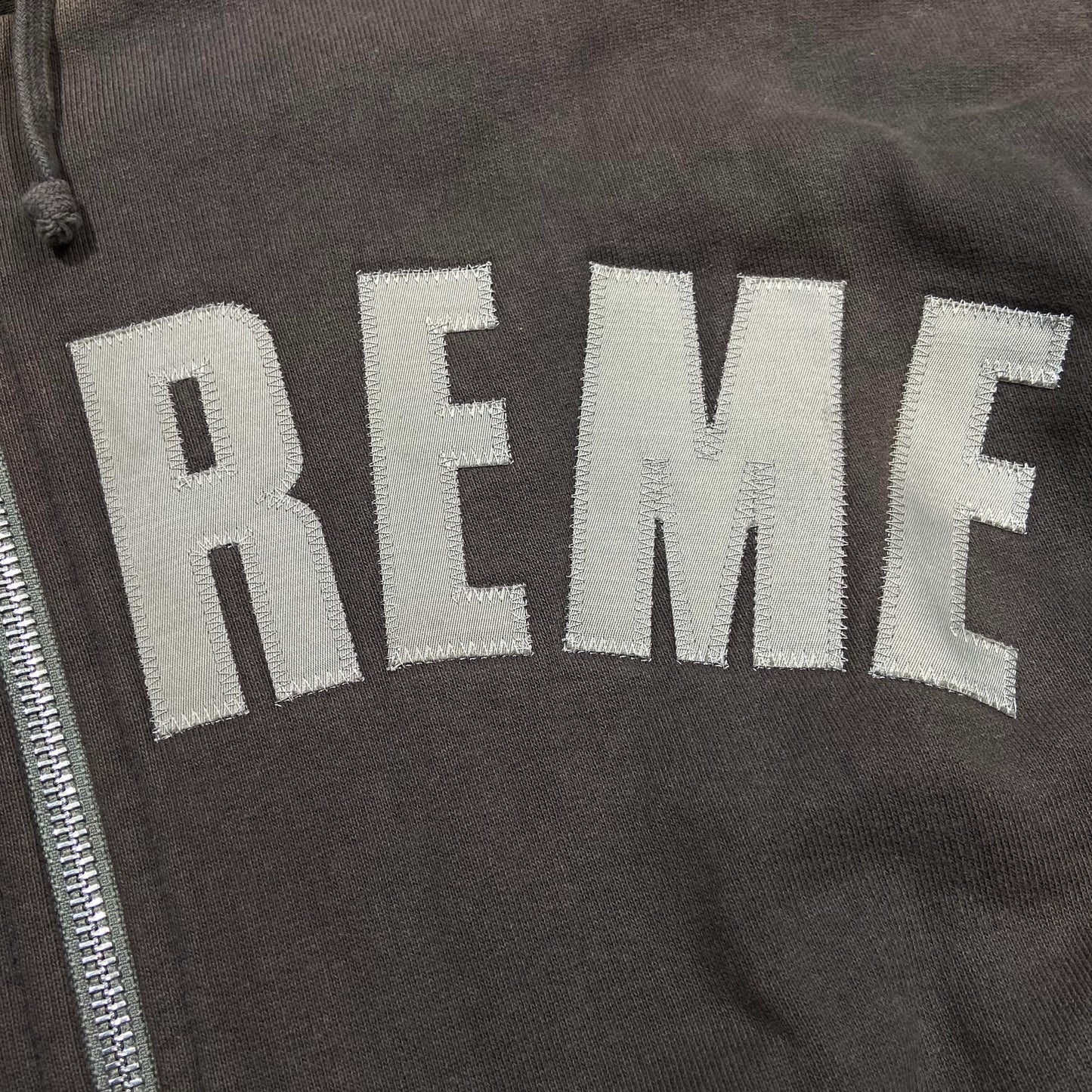 Supreme Arc Logo Thermal Zip Up Sweatshirt (Made in Canada) Dark Brown (Used)