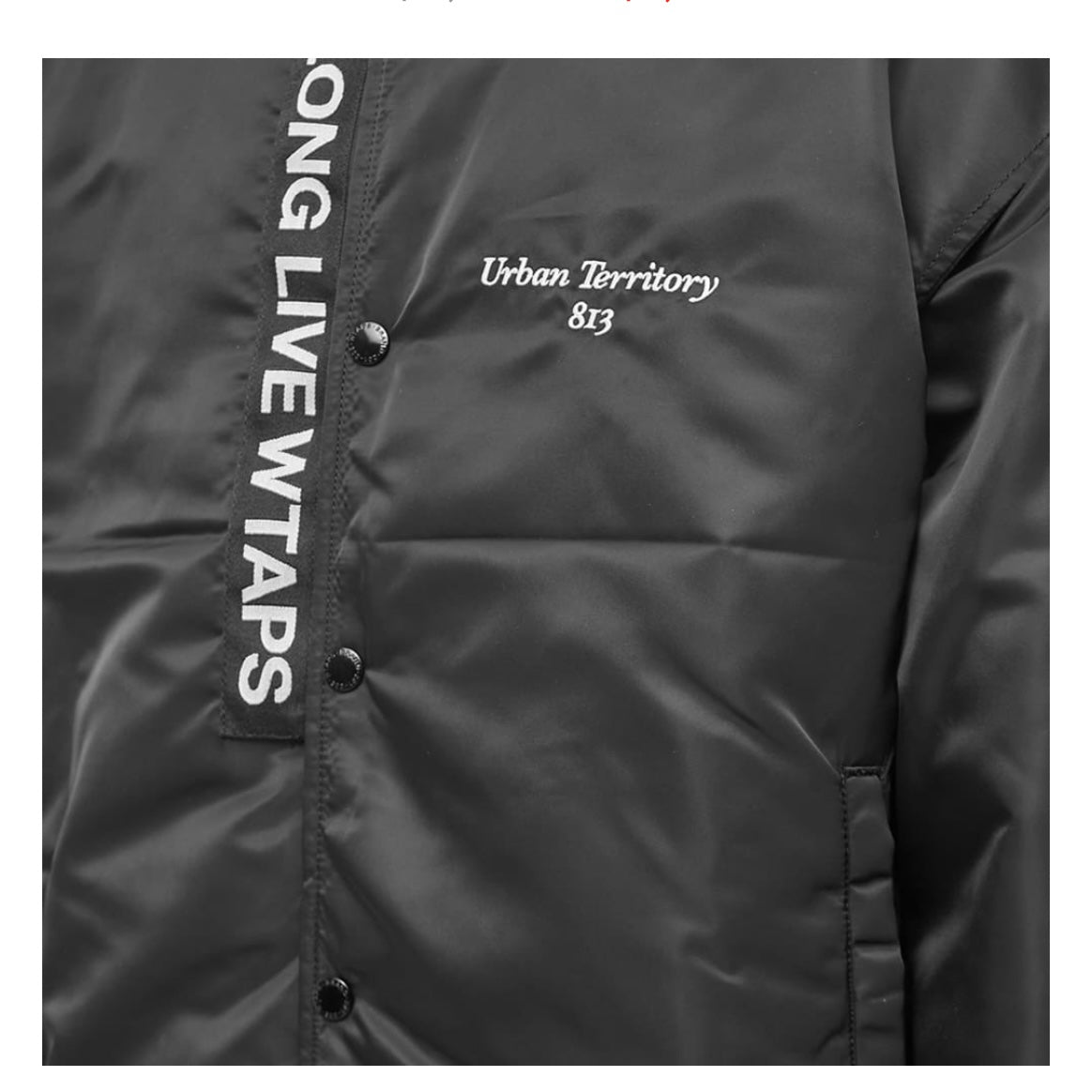 Wtaps UT813 Nylon Jacket Black 222TQDT-JKM01