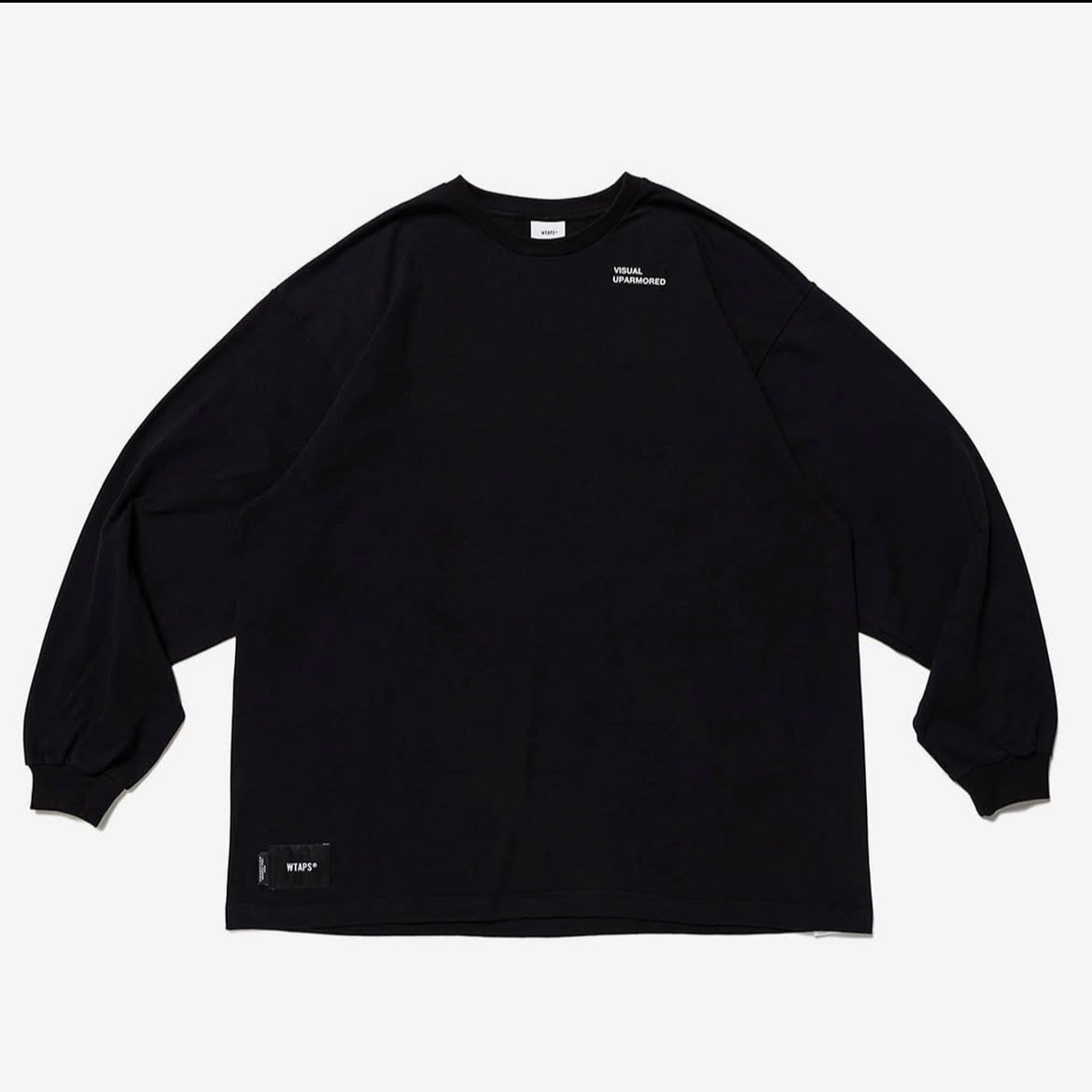 Wtaps Visual Uparmored LS Tee Black Navy Olive 231ATDT-LTM02S