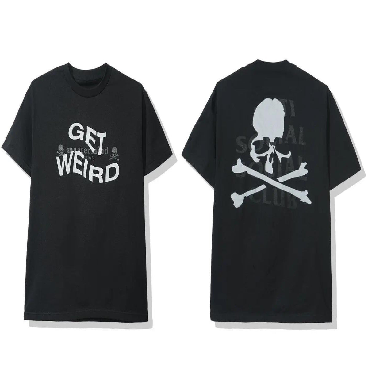 Anti Social Social Club ASSC x Mastermind Japan Get Weird Tee Black MMJ World MMW