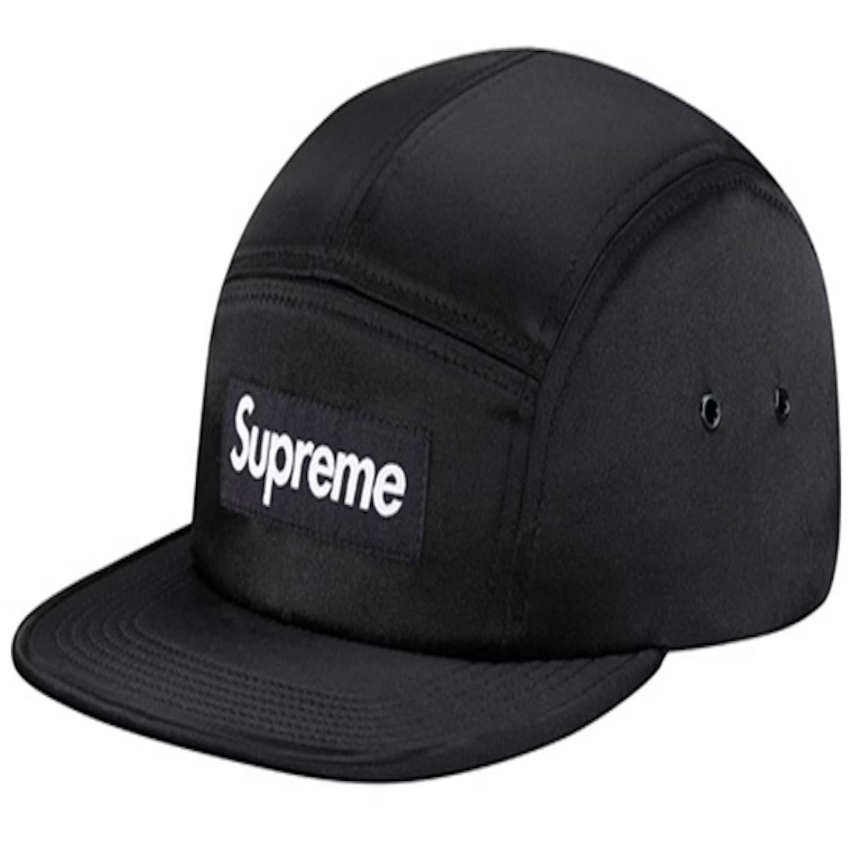 Supreme SS17 Satin Camp Cap Black