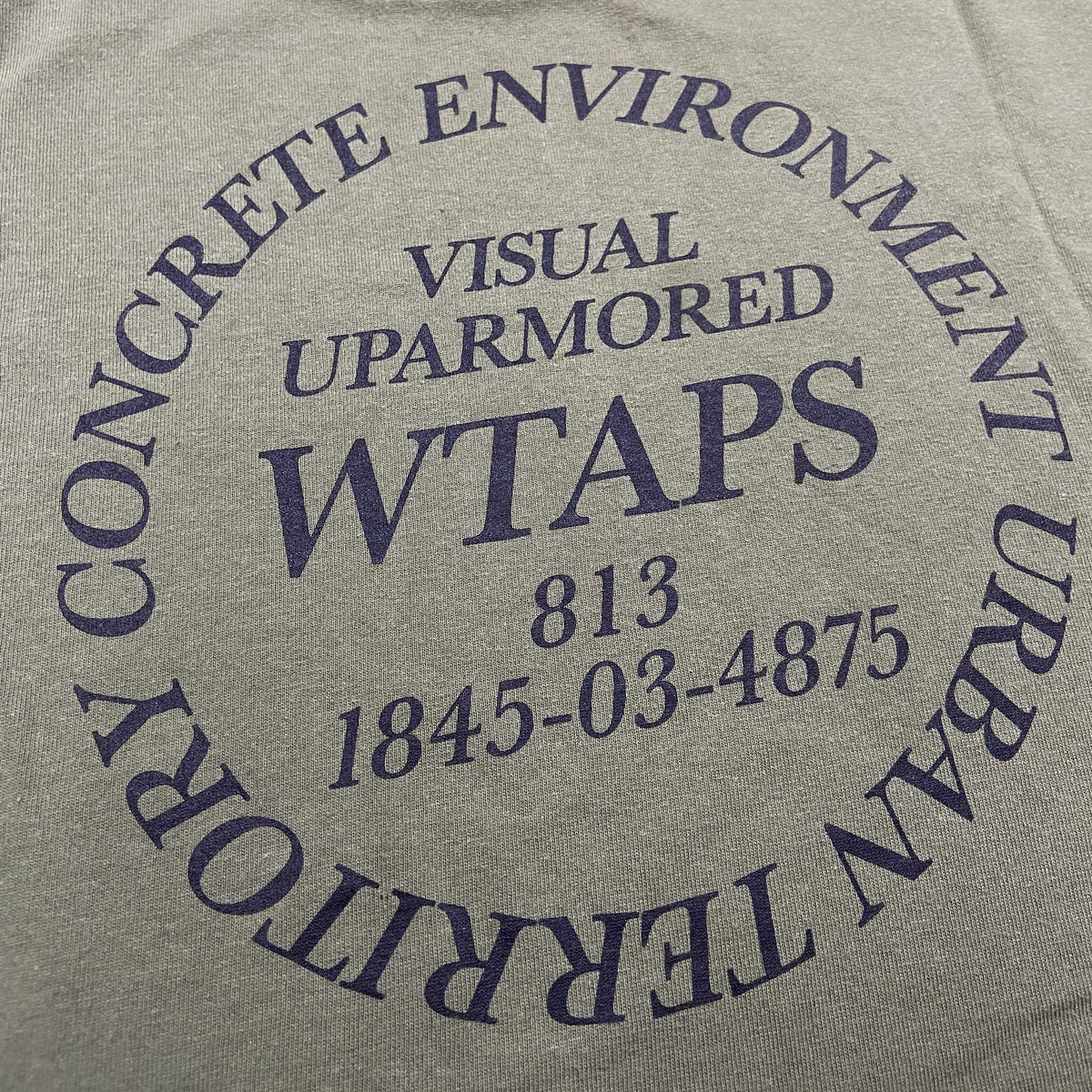 WTAPS INGREDIENTS CIRCLE SS / COTTON TEE (Made in Japan) Olive Drab (Used)