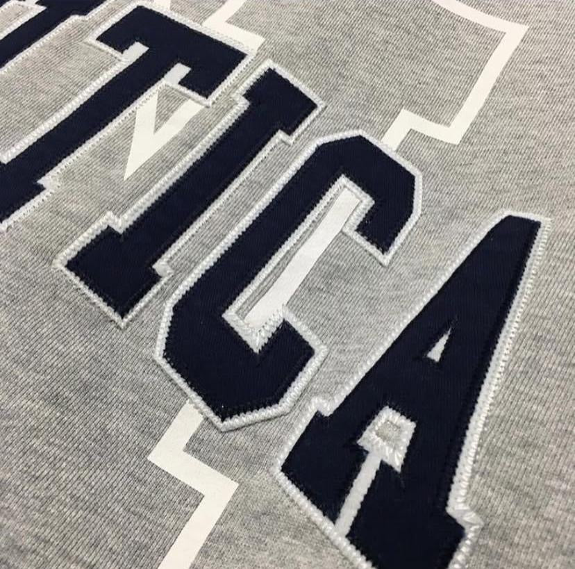 Nautica KR Arch N Logo Sweat Crewneck Ash Grey Navy Heather Grey