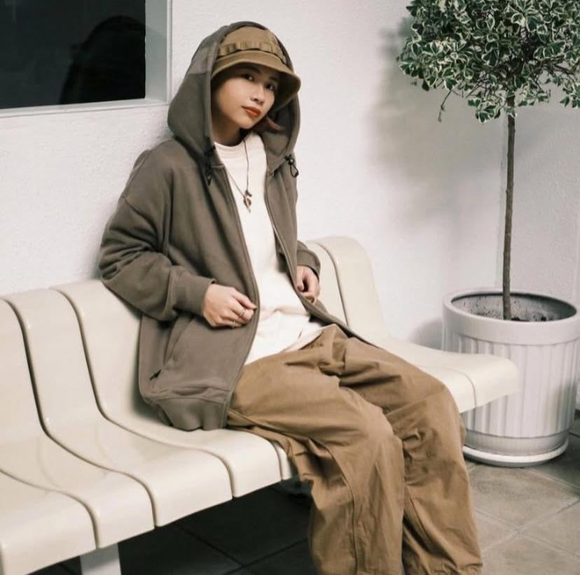 Pin Sktbs Sweat Hooded Trail Full Zip Up Black Olive