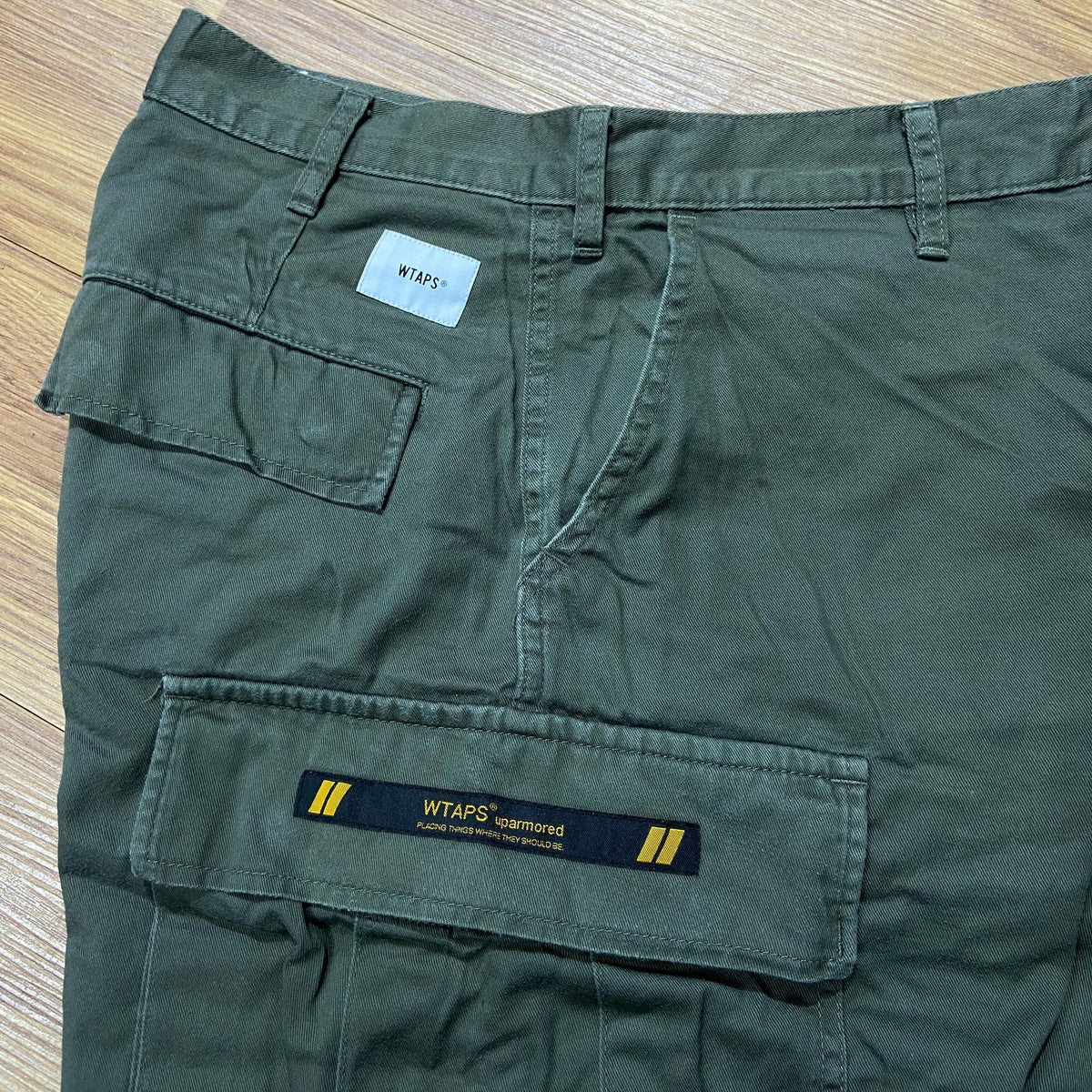 WTAPS JUNGLE STOCK 02 SHORTS / COTTON. TWILL (Made in Japan) Olive Drab (Used)