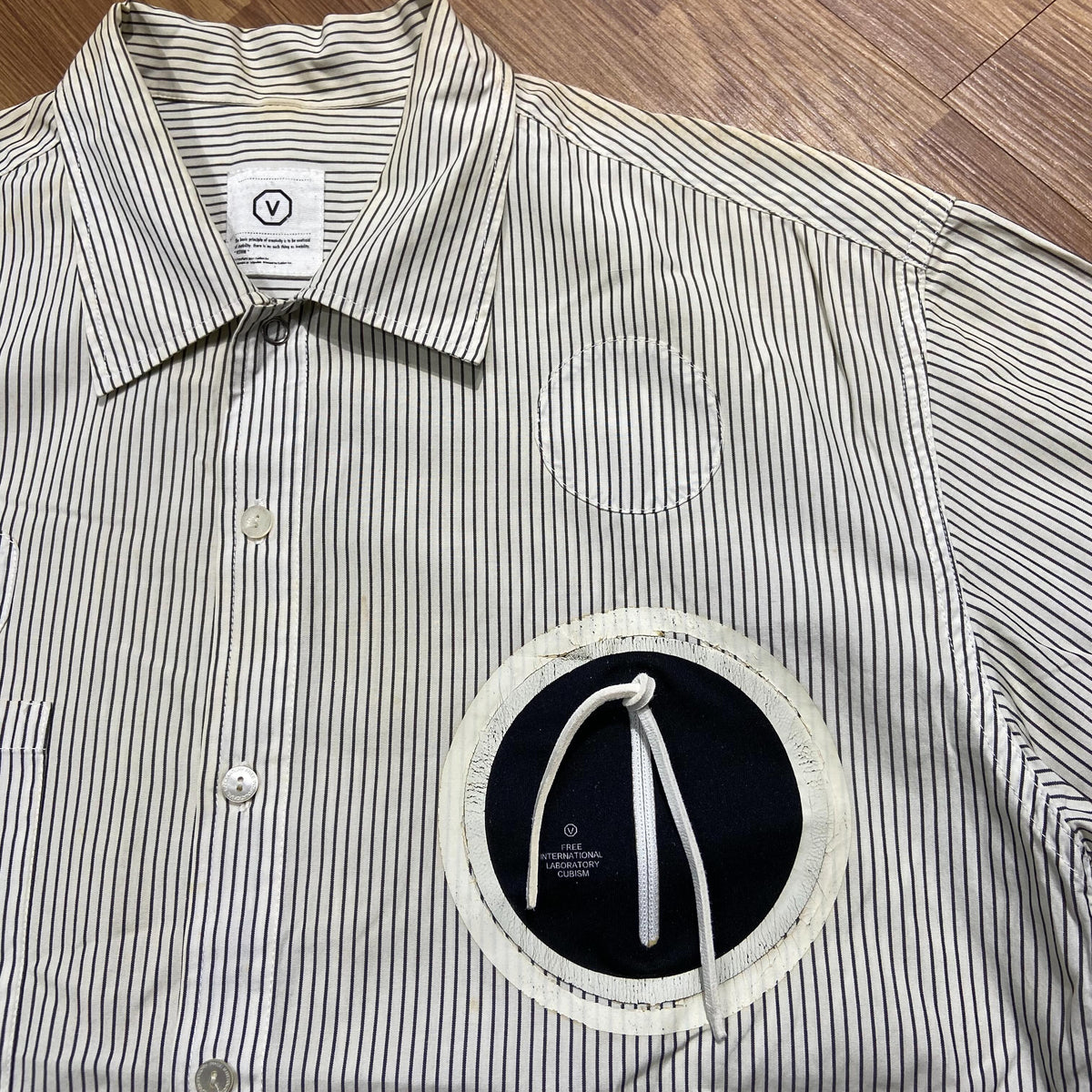 Visvim Juneau SS Stripe Shirt Black (Used)
