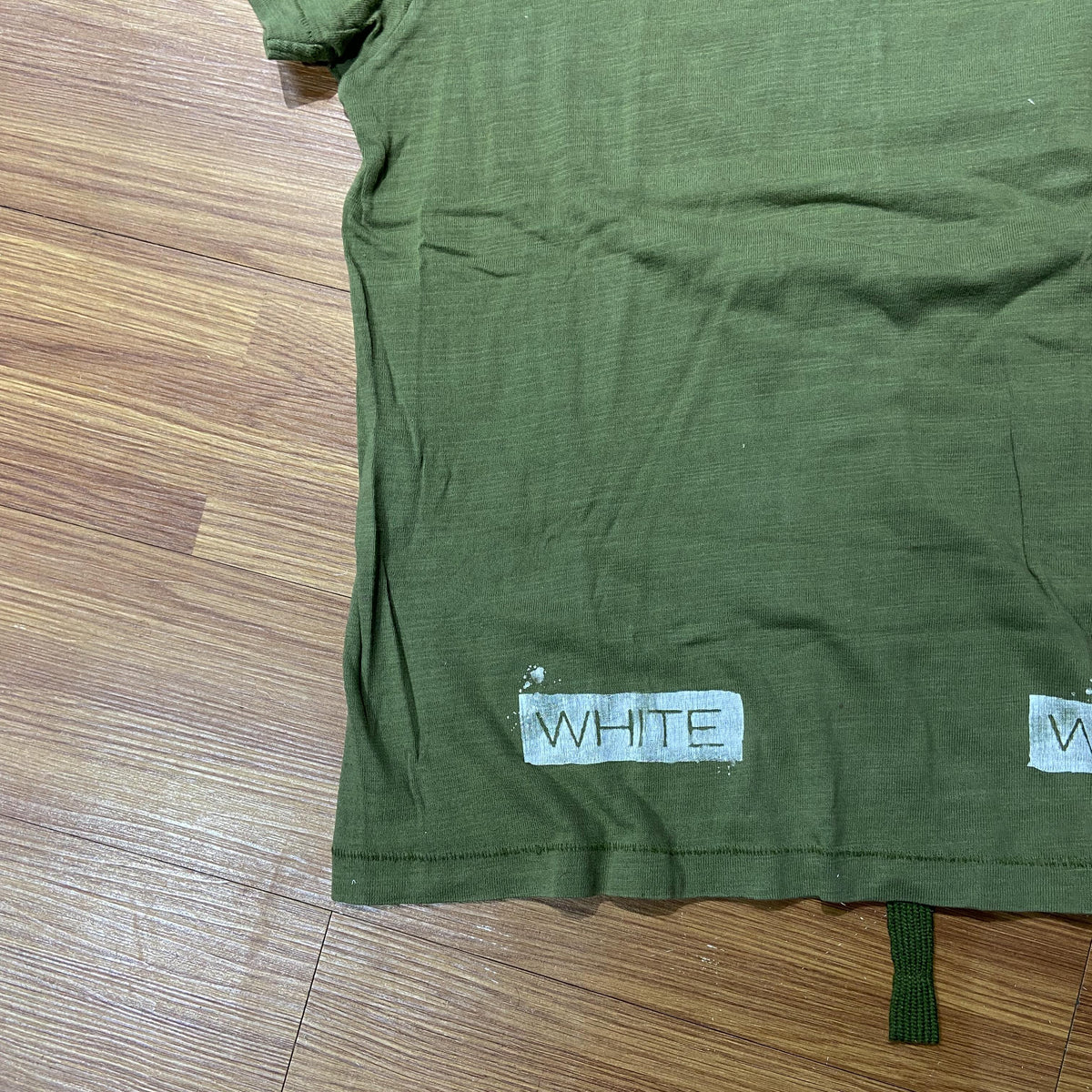 OFF-WHITE c/o VIRGIL ABLOH™ White Tee SS (Made in UE) Olive (Used)