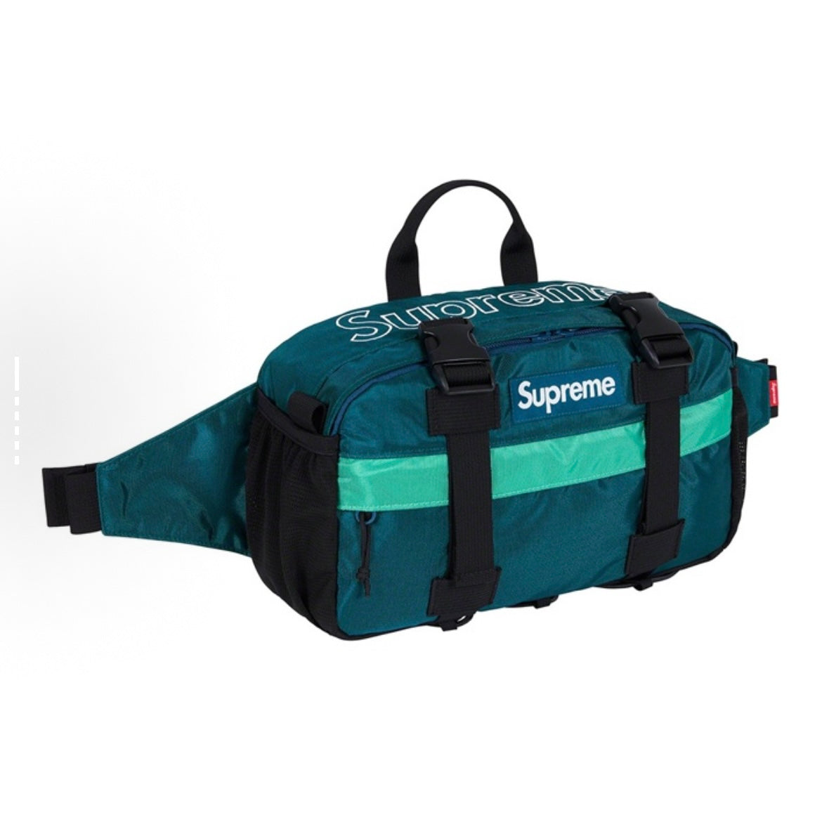 Supreme FW19 Waist Bag Dark Teal Cordura Fabric FW19B10