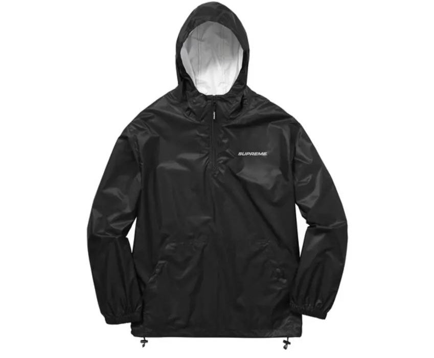 Supreme Package Ripstop Pullover Jacket (With Packable Bag) Black