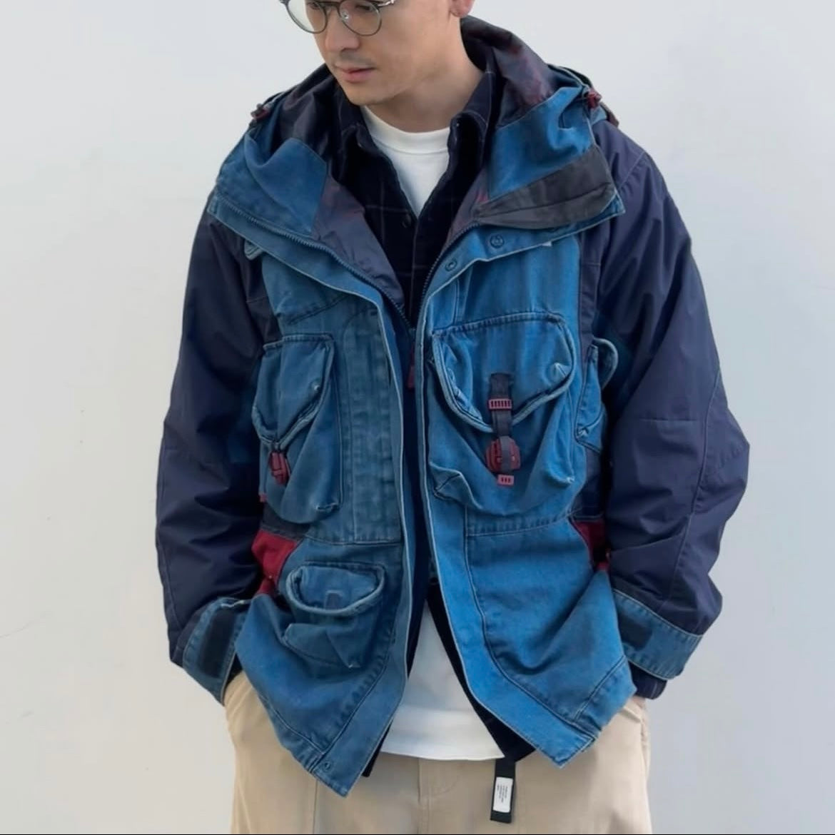 Preorder 預訂 The North Face TNF Urban Exploration Utility Denim Jacket Indigo NF0A7W96DF7 Dark Navy Red NF0A7W96DG7