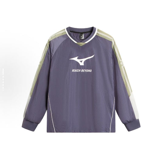 Preorder 預訂 Mizuno Blokecore Soccer Jersey Pullover LS Grey Purple 足球球衣