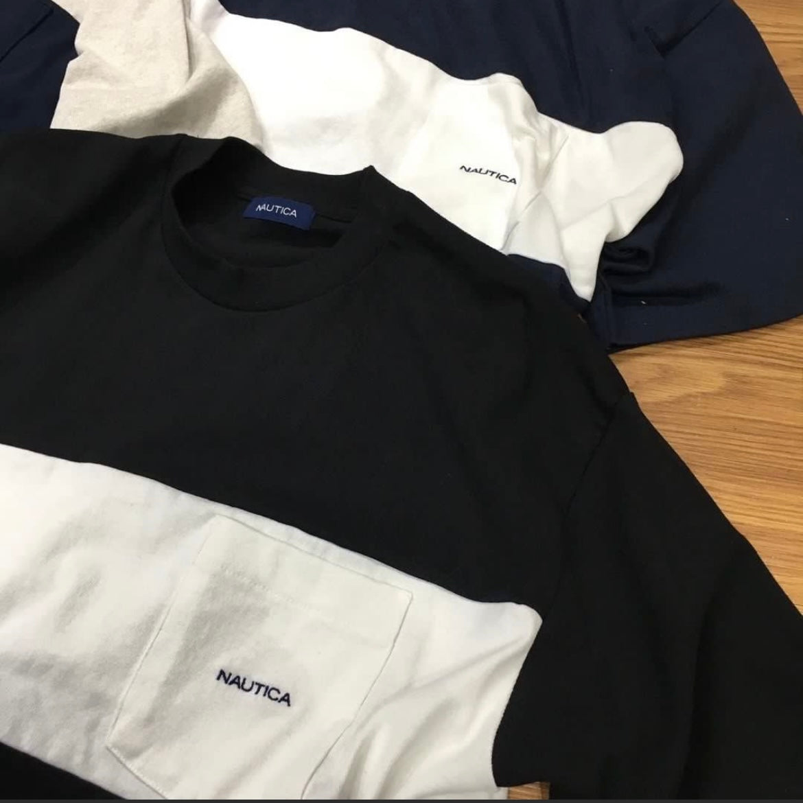 Nautica JP Panel Border Pocket SS Tee