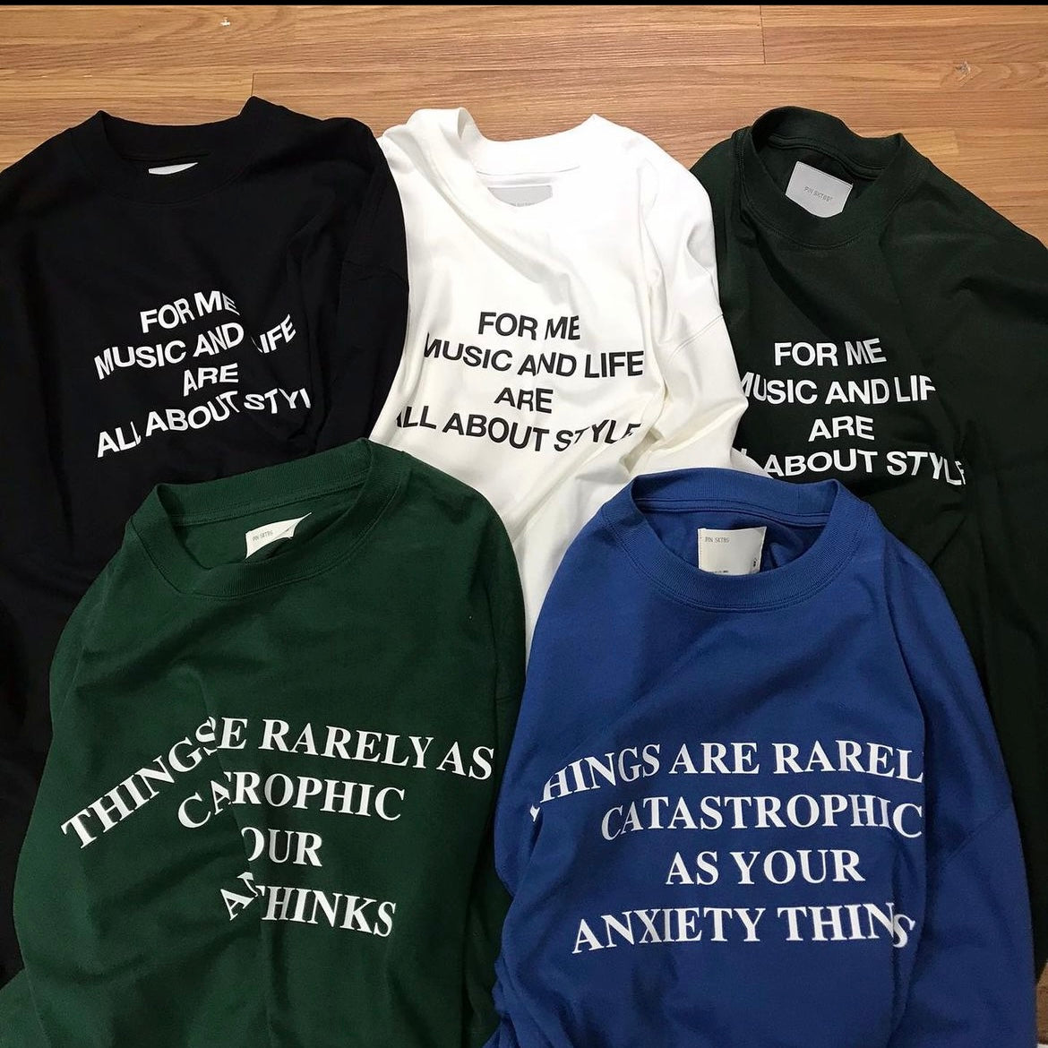 Pin Sktbs 23SS Slogan Tee / Life Slogan Tee