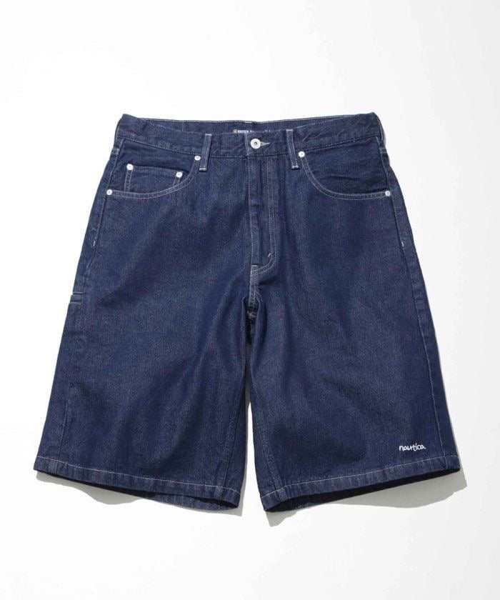 Nautica JP Baggy Jean Shorts Navy