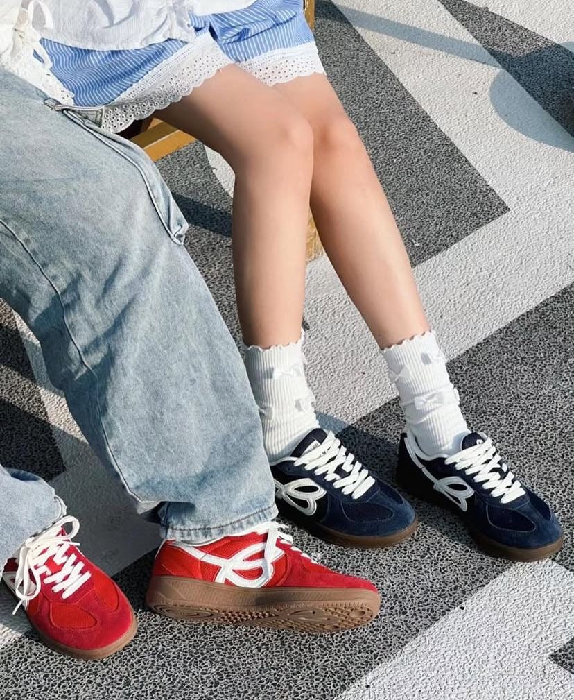 Preorder 預訂 HBD x We Flower 小花德訓鞋 German Trainer Navy Pink Red White Black