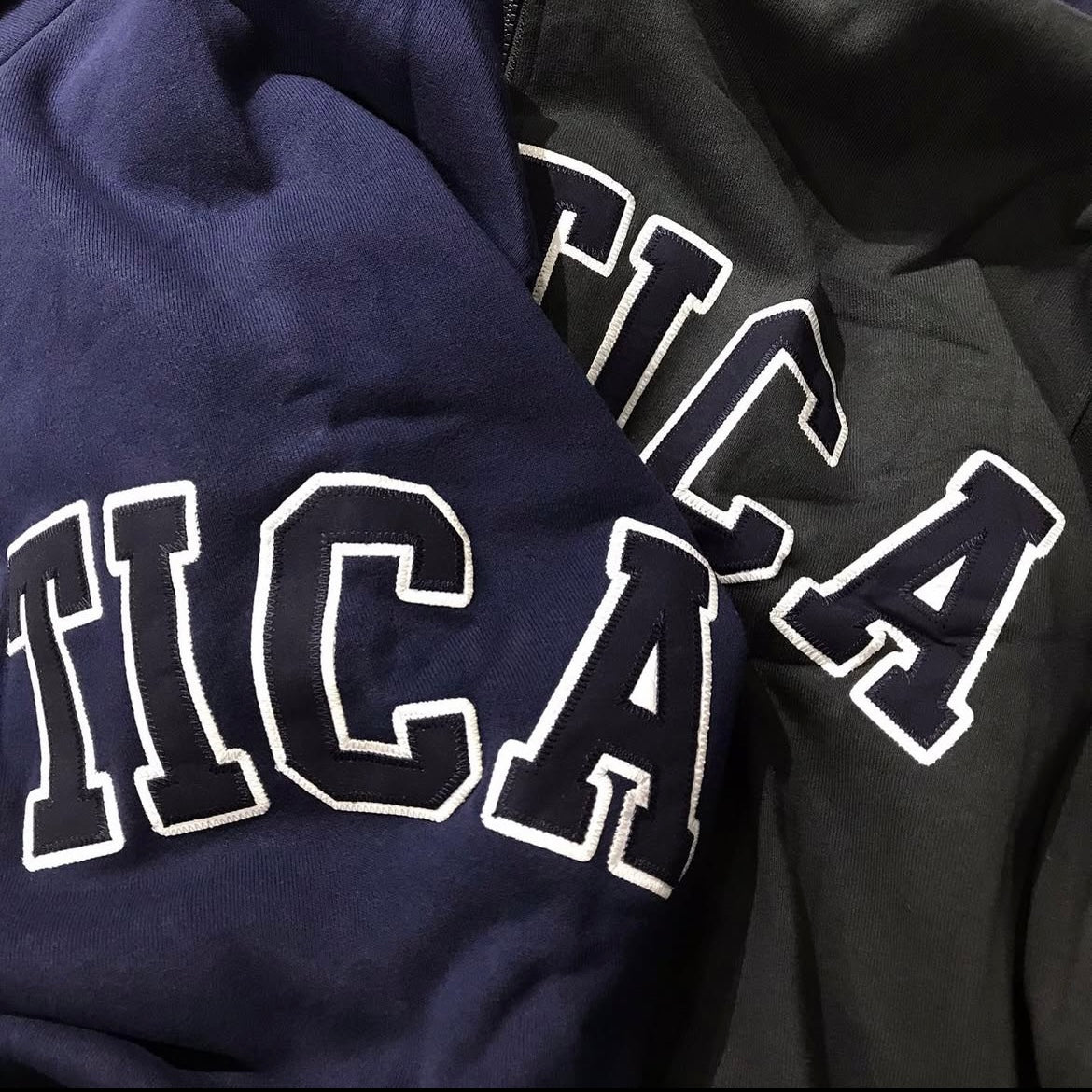 Nautica JP Shoulder Tag Cadet Collar Fleece Half Zip Sweatshirt (抓毛底)