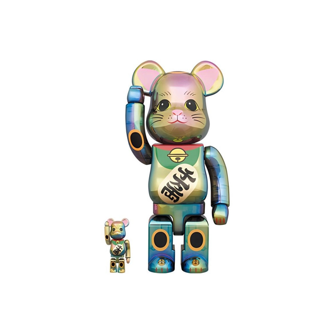 Medicom Toy Bearbrick 招財貓 千万両 黑透明 電鍍 100% & 400% 1000% Be@rbrick 招き猫 Maneki Neko