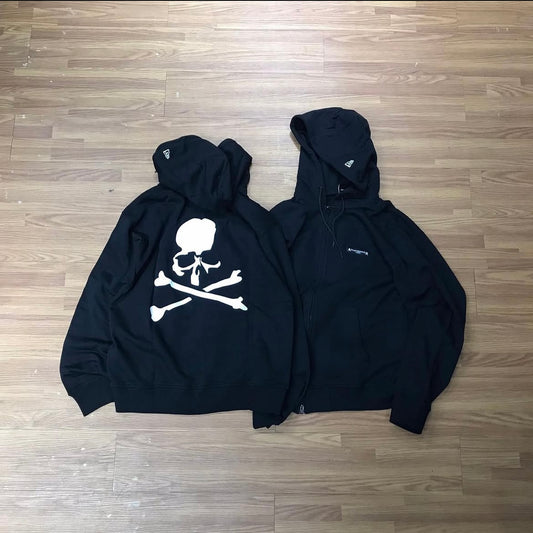 Mastermind Japan MMJ x New Era Full Zip Hoodie SS24 Black MMW